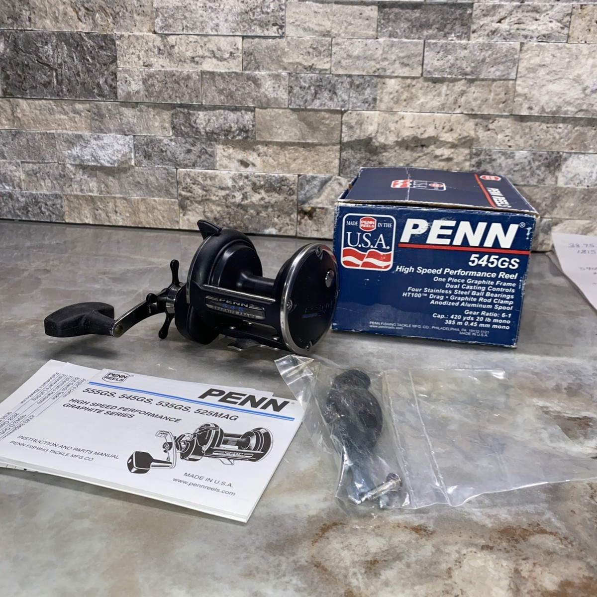 Penn 545 GS Fishing Reel • Graphite Frame • 6:1 Ratio•USA XLNT