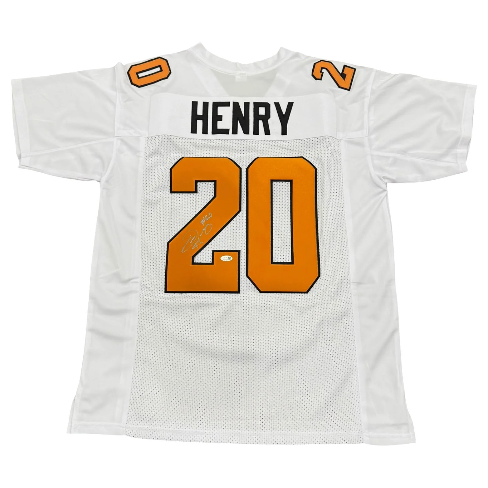 Travis Henry Autographed Tennessee Vols (White #20) Custom Jersey - JSA