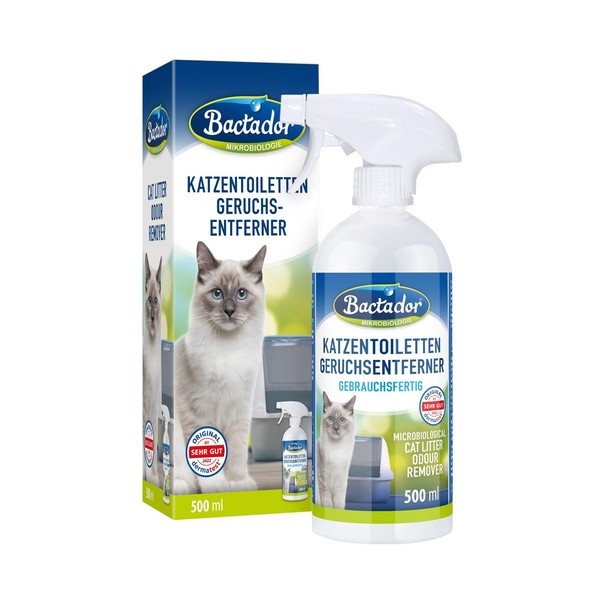 Bactador Enzymreiniger 500Ml - Geruchsentferner FüR Katzenurin & Katzentoiletten-image