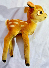 Vtg Steiff Bambi Disney Plush w/ Button in Ear  Chest Tag 7  Germany 741400