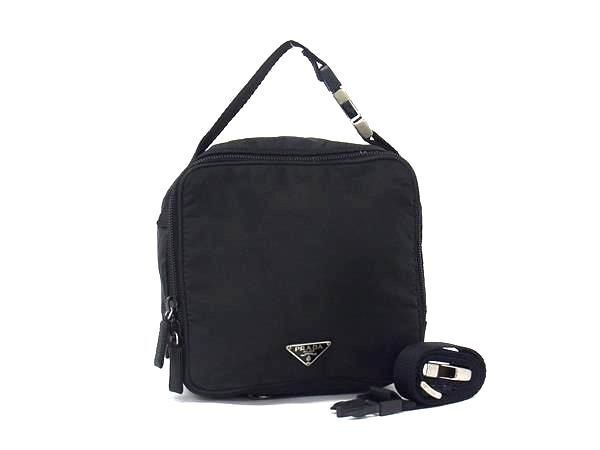 Prada 3Way Nylon Triangle Shoulder Waist Bag MV550 Pochette