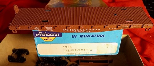 Pennsylvania Railroad Derrick Car Blue Box 1725 Athearn Kit 425500 Coolio STL - Picture 3 of 7