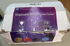 Disposable Microphone Cover Karaoke Black Mic , about 200 pieces, Washable