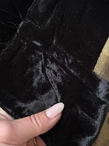 HAIDER ACKERMANN FW16 Velvet Biker Bomber Jacket Gold Lining Black Grail⁠ image 11