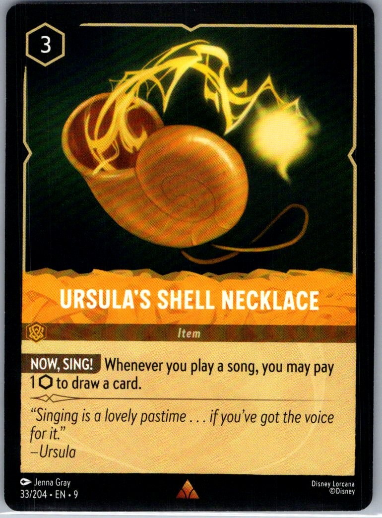 Ursula's Shell Necklace - 33/204 - Fabled - Lorcana - NM