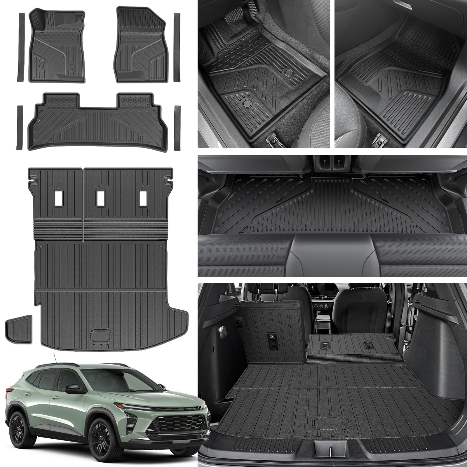 Universal Floor Mats for Chevy Trax 2024-2026 | All-Weather Protection, Custom F