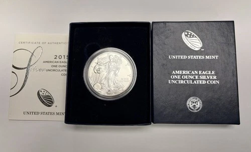 2015 W  American Eagle Silver Dollar.. Uncirculated One Ounce Silver