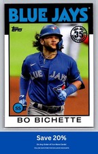 Bo Bichette 2021 Topps #86B-55 1986 Topps 35th Anniversary Blue Jays J60