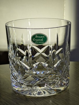 Stuart Crystal Regency Whisky Becher 3 1/4'' älter signiert 1sts unbenutzt 8oz neuwertig