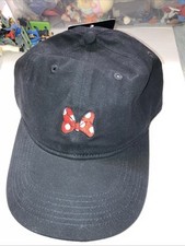 Disney Minnie Mouse Ball cap black Hat Embroidered adjustable With tag