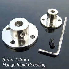 3-14mm Flange Rigid Shaft Coupling Collar Clamp Bracket Coupler Motor Connector