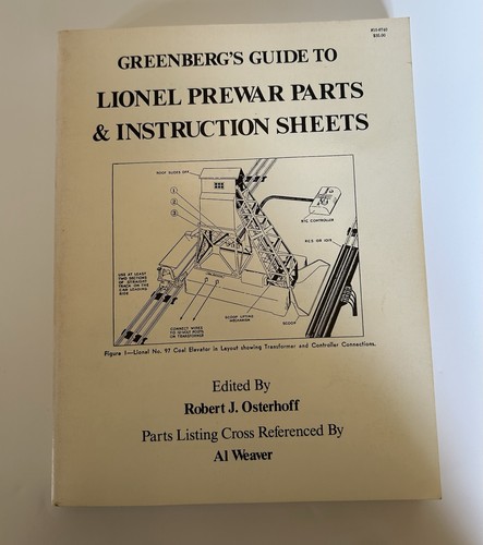 Greenberg's Guide to Lionel Prewar Parts & Instruction Sheets Book Used