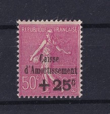 France 1929 Helping to Remove the State Debt 25c on 50c overprint MH