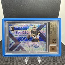 2018 Elite Draft Picks Josh Allen Aspirations Blue Auto #103 /15 BGS 9.5/10