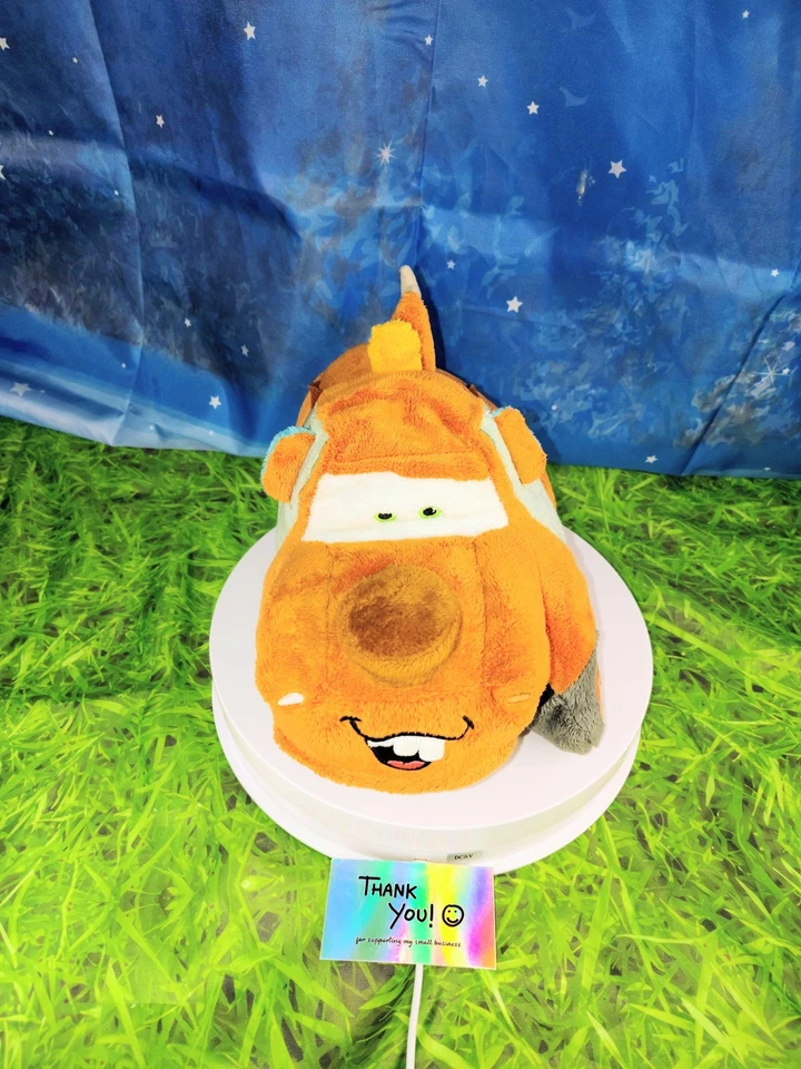 Almohada de felpa plegable para mascotas/juguete de peluche Disney Pixar Cars Tow Mater Foto 3 de 4