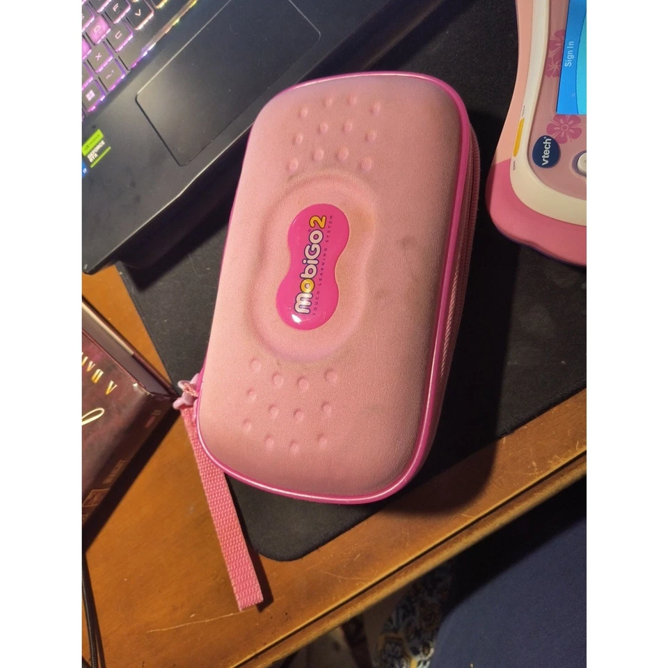 Mobigo 2 Electronic Handheld Game System Pink Rare & 4 Games NO Stylus tested - Image 4 of 4