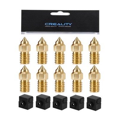 Creality 15-Pc Nozzle Kit 0.4mm Brass + Silicone Socks Ender 3 V3 SE
