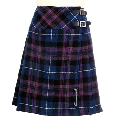 THE SCOTLAND KILT COMPANY Neu Damen Pride of Scotland 20" knielanger Kilt Auswahl an Tartans Größe 6-28
