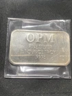 Vintage OPM 1 Troy Oz .999 Fine Silver Bar With Mushroom