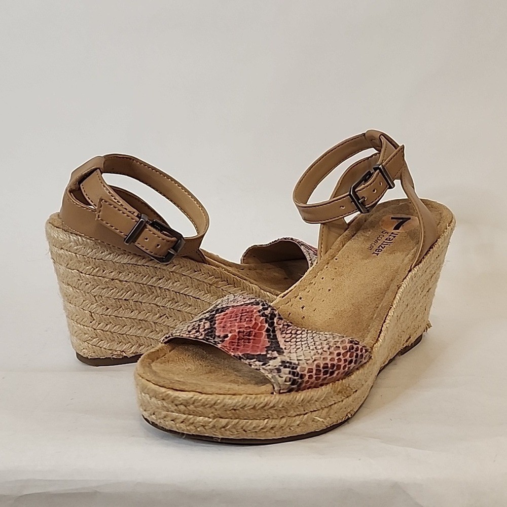 Naturalizer Espadrille Wedges with Python/Snake T… - image 1