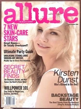 ALLURE MAGAZINE DEC 2009 KIRSTEN DUNST ULTIMATE PARTY GUIDE WILLPOWER 101  B1160