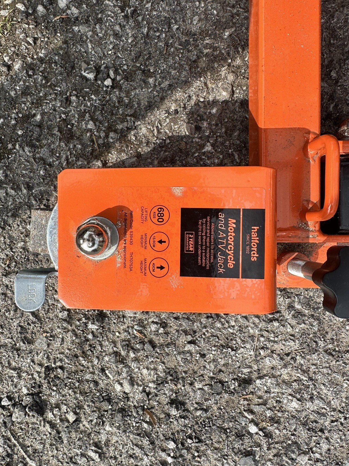 Halfords Motorcycle Jack eBay