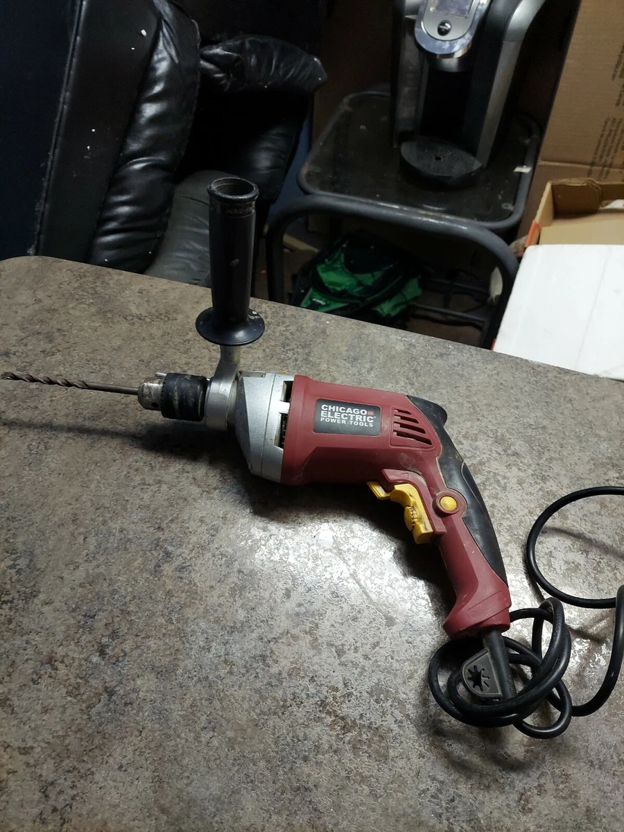 Chicago Power Tools 1/2 Inch Variable Speed Hammer Drill/Handle ts