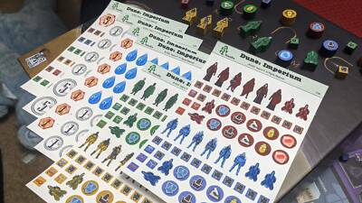 Dune Imperium + Ix + Immortality Complete Upgrade Kit Stickers   Decals Kit  