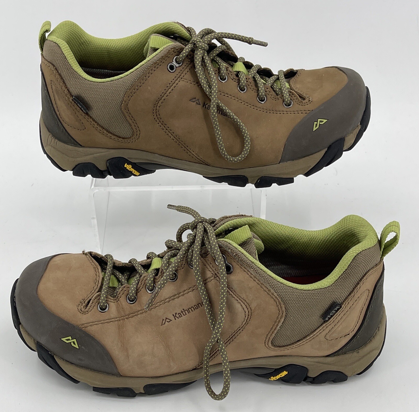 SAOLA Kathmandu Strowan suola marrone chiaro in pelle Vibram scarpe da trekking donna taglia 8