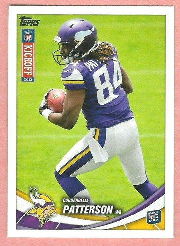 CORDARRELLE PATTERSON 2013 TOPPS ROOKIE CARD 8 RC FALCONS EBay