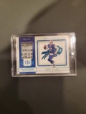 2022 National Treasures Josh Allen Franchise Treasures Laundry Tag 1/1