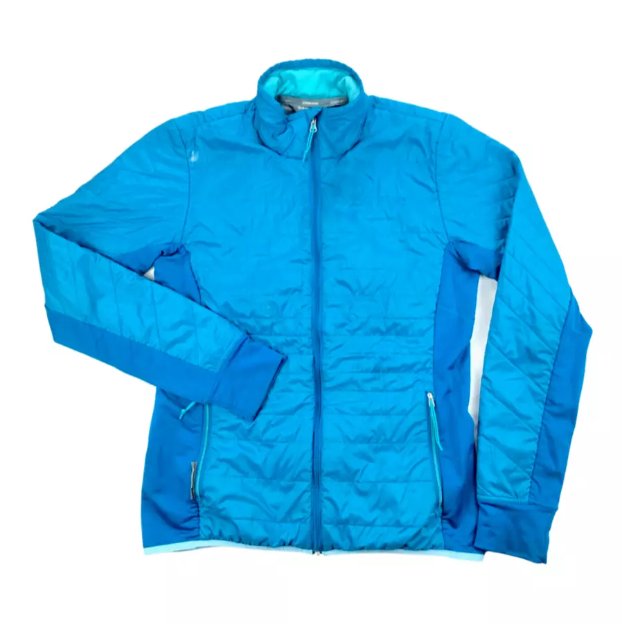 Icebreaker MerinoLoft Helix Womens Large Blue Full Zip Hybrid