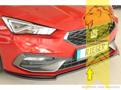 Rieger Frontspoiler Spoilerlippe Spoiler für Seat Leon KL FR Xcellence Style sch