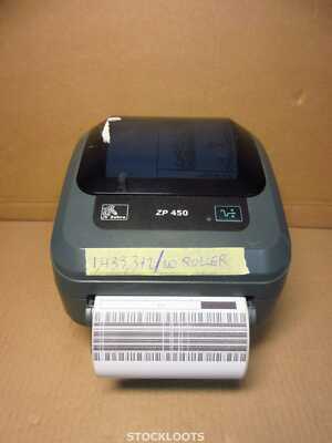 Zebra ZP450 USB DirectThermo 104mm LabelDrucker NO FEEDER - 1,433,372 INCH LINES