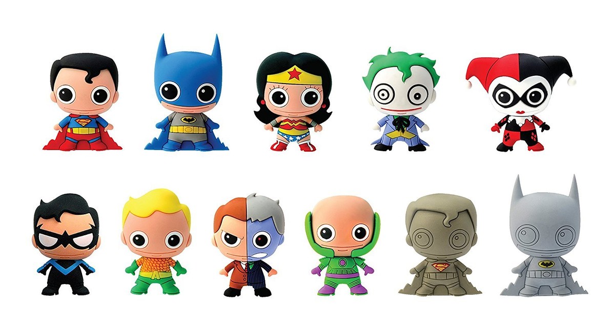 DC Comics Series 1 Super Hero 3D Collectible Keyring Keychain