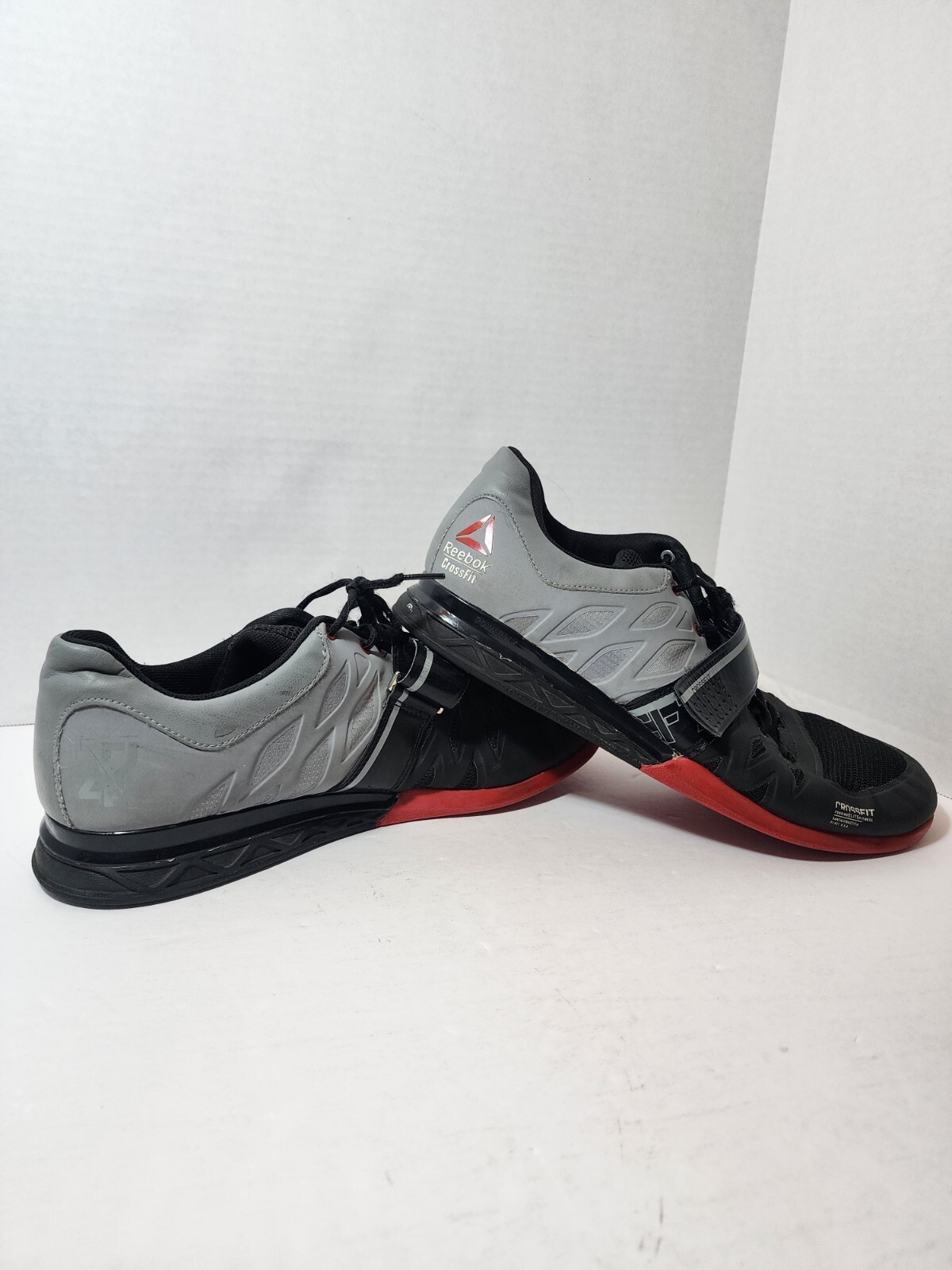 Reebok CrossFit 74 Weight Lifting Shoes Strap Black/Gray Size 13 023501