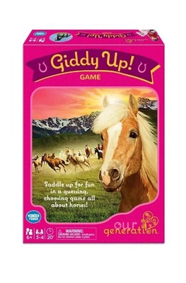 Horse Board Game- Our Generation Giddy Up!  Choosing Horses Saddle Up For Fun