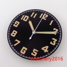 33.6mm Black Luminous Watch Dial Hand Fit NH35 MIYOTA 8215 ETA 2824 Movement