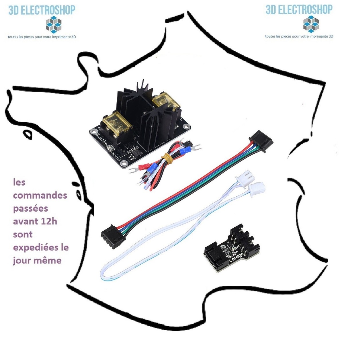 Mobestech 4pièces Kit de Nivellement pour Plateau Chauffant