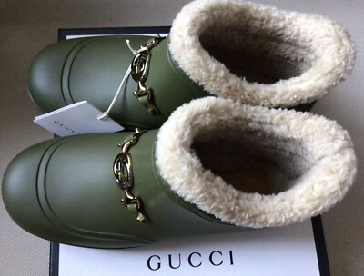 Authentic Gucci Rubber/Rain Boots Horsebit Size 8 s-l400.jpg main image 2