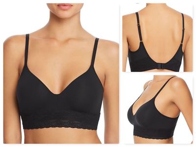 NATORI Wire Free Lined CONTOUR SOFT CUP T-shirt Bra 723154 Size 36DD black