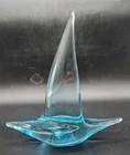 Vtg Mid Century Vincenzo V. Nason Murano Art Glass Nautical Sailboat Sculpture