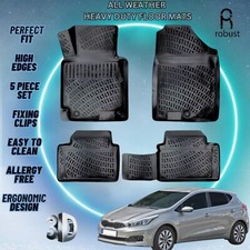 Custom Car Floor Mats Fits Kia Ceed 2012-2017 Tpe Rubber All Weather 3d Liners