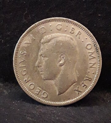 1947 Great Britain florin (2 shillings), George VI, KM-865 (GB9