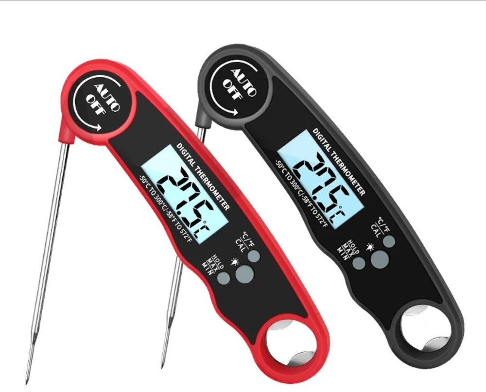 Digital Meat Thermometer for Cooking Water Proof -  Red Or Black