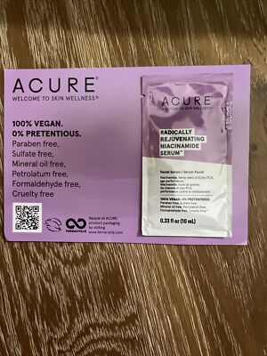 Acure Radically Rejuvenating Niacinamide Serum Sample 10ml