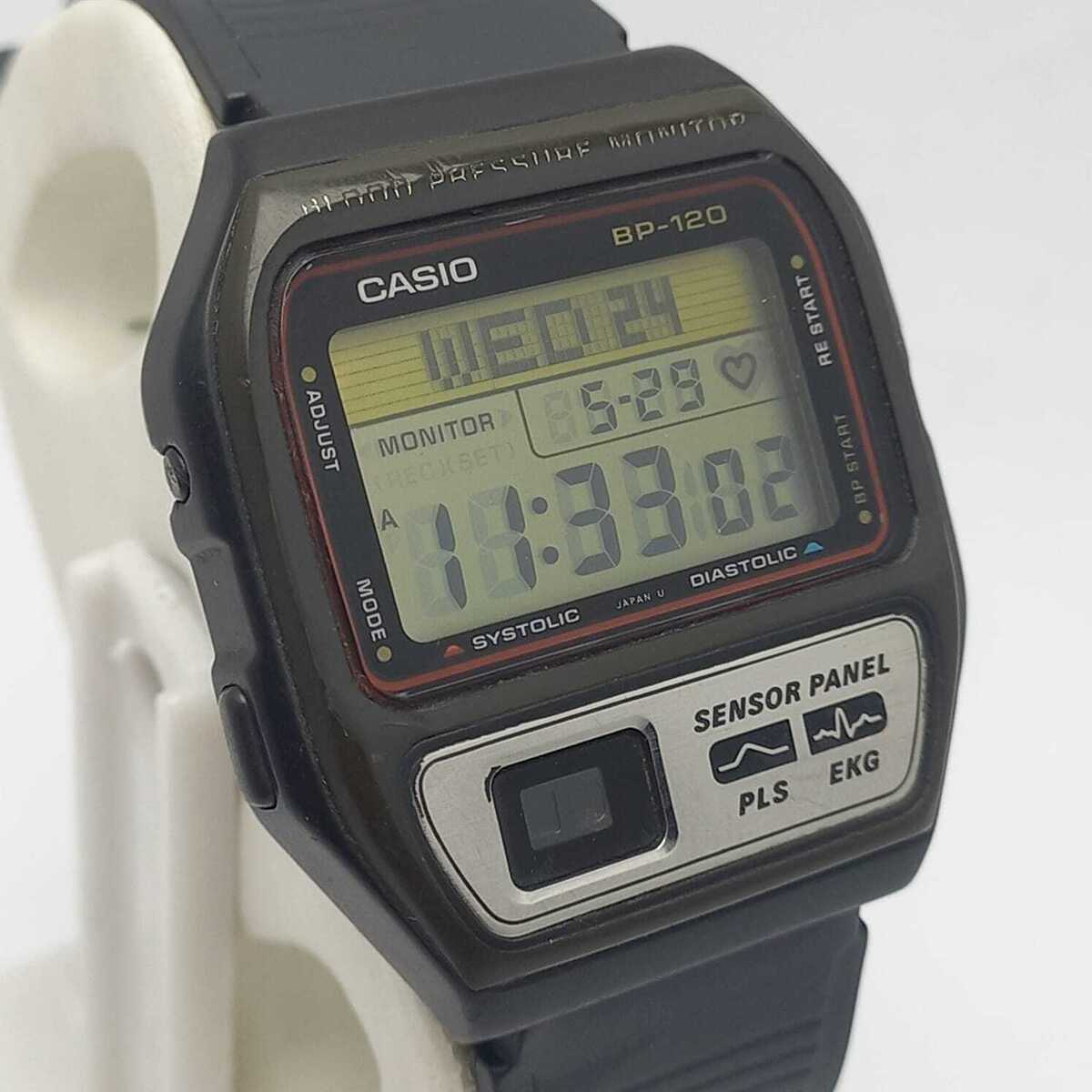 Casio BP-120 Blood Pressure Monitor Digital Vintage Men's Casio BP-120 Blood Pressure Monitor Digital Vintage Men's