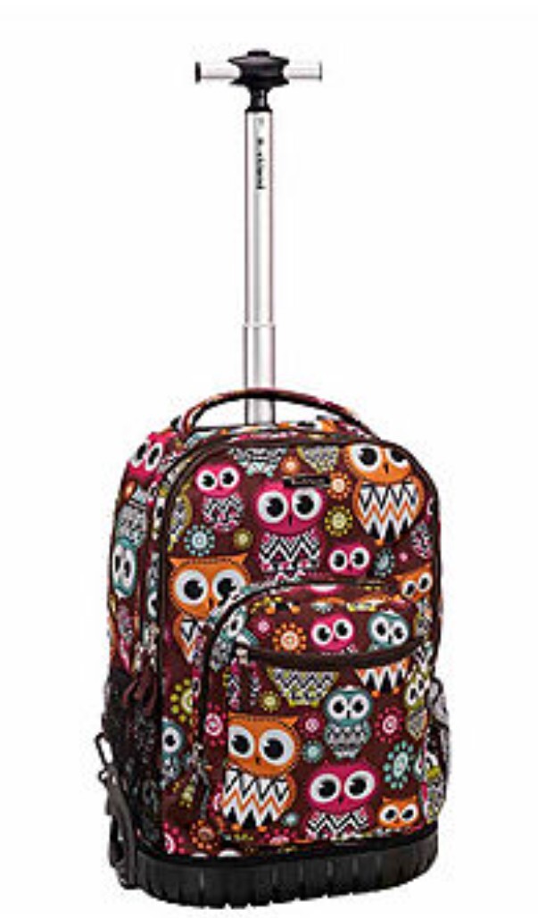 Rockland 19* Rolling Backpack-Owl