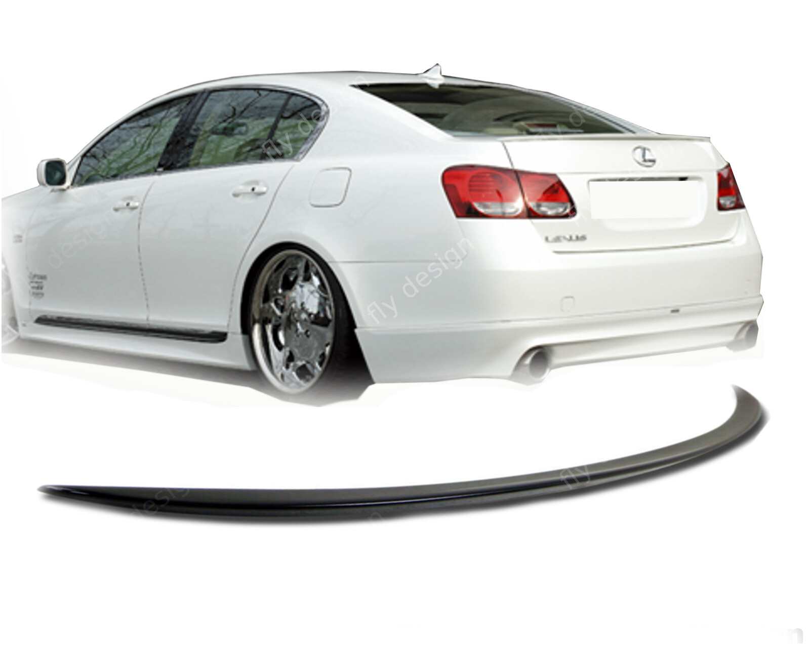 Lexus is 250 300H F Sport Rear Spoiler SLIM SPOILER Tail Trunk Lid