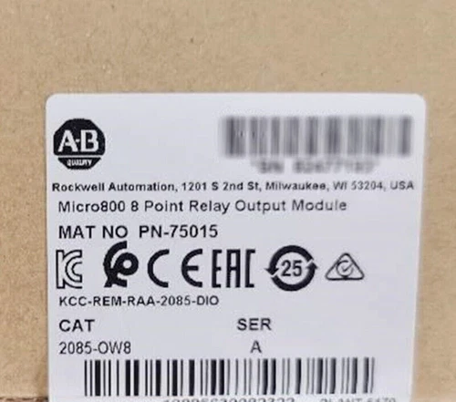 2085-OW8 Allen-Bradley 2085OW8 Micro800 8 Point Relay Output Module